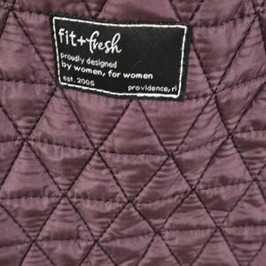 Fit + Fresh Quilted Plum Tote Bag
